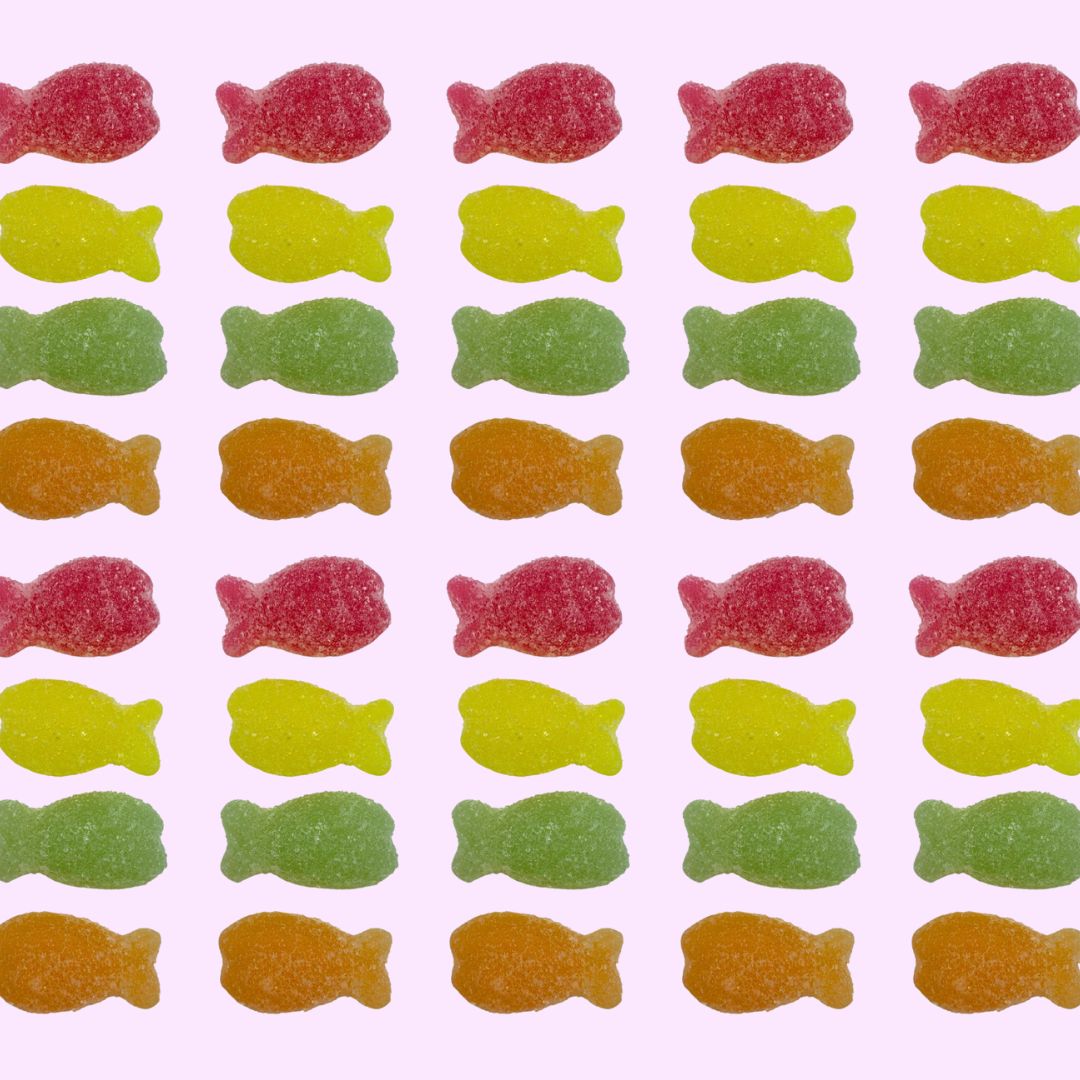 bahama swimmers sour gummy fish from France