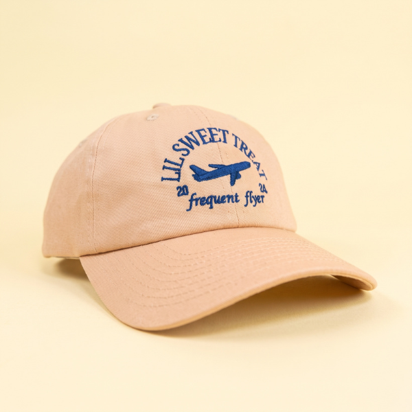 lil sweet treat tan frequent flyer hat