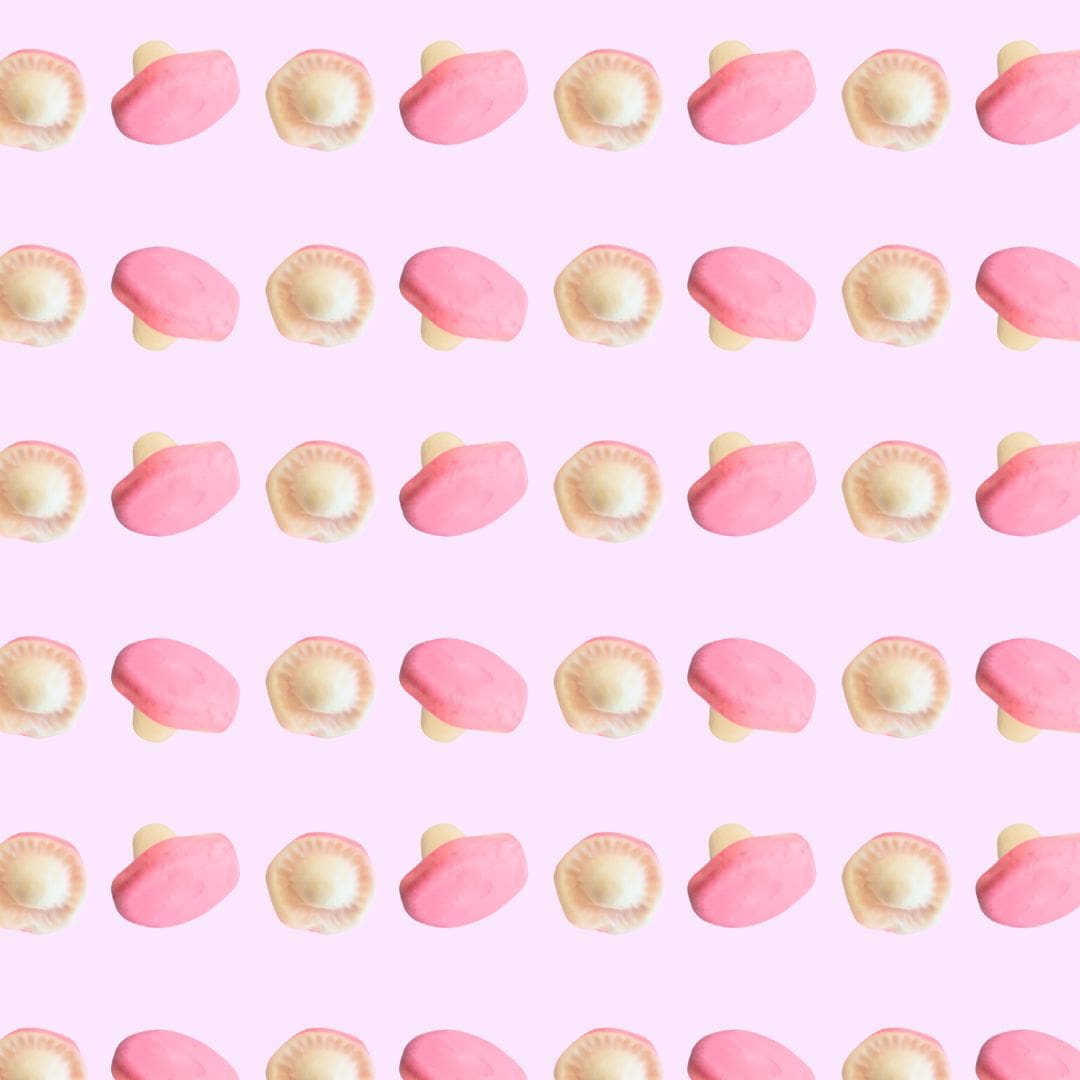 light pink mushmallows