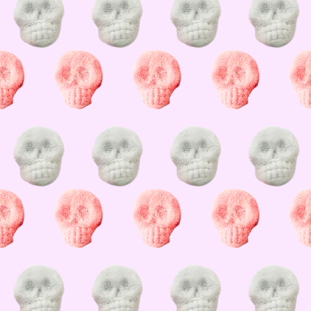 mini bubblegum skulls