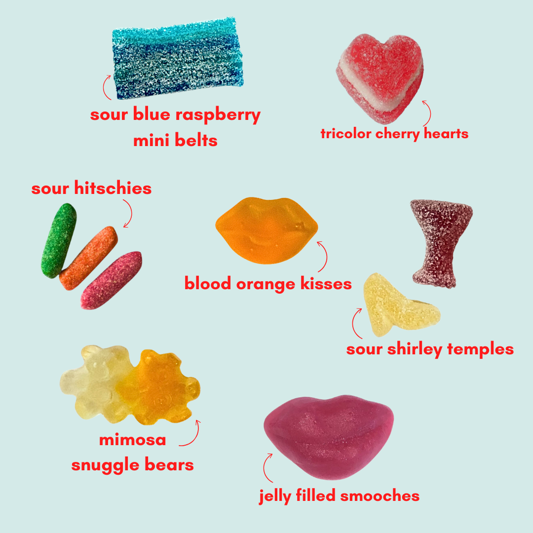 sweet soiree: sweet + sour candy party mix | lil sweet treat