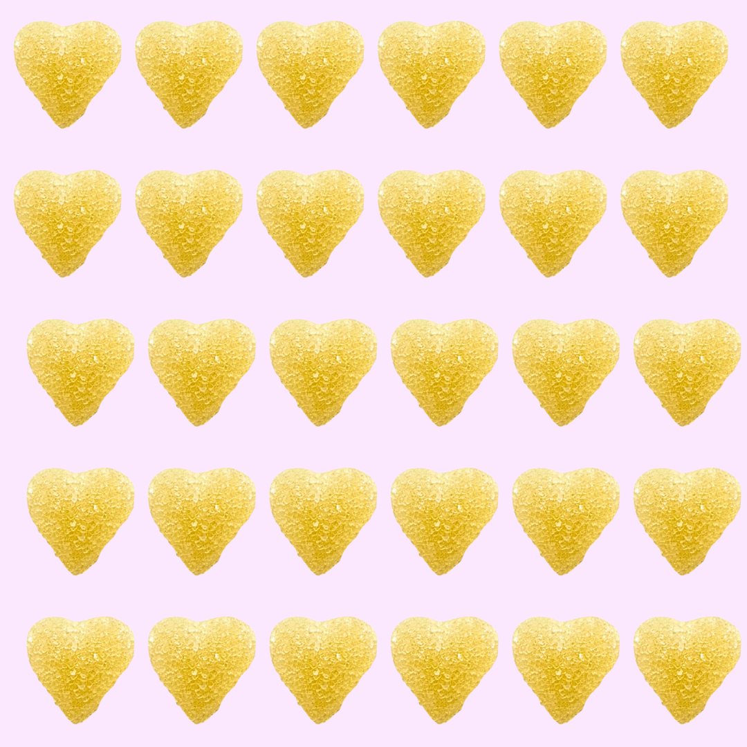 white pineapple hearts