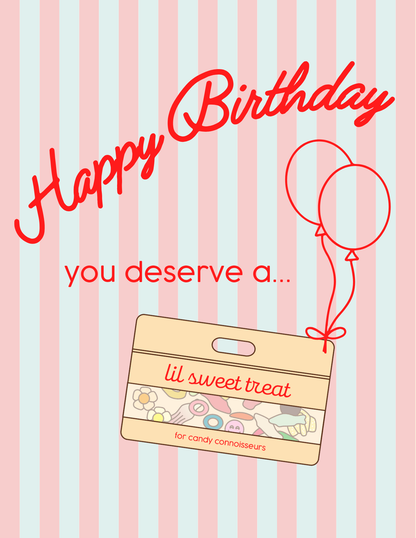 birthday gift note