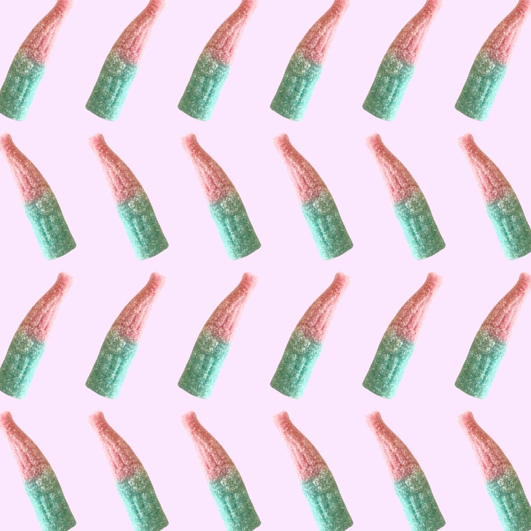 Bubblegum Bottles gummy candies from the Netherlands