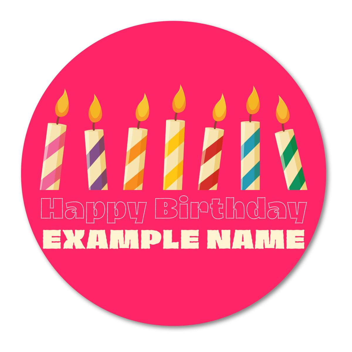 Make A Wish - Pink (Circle)