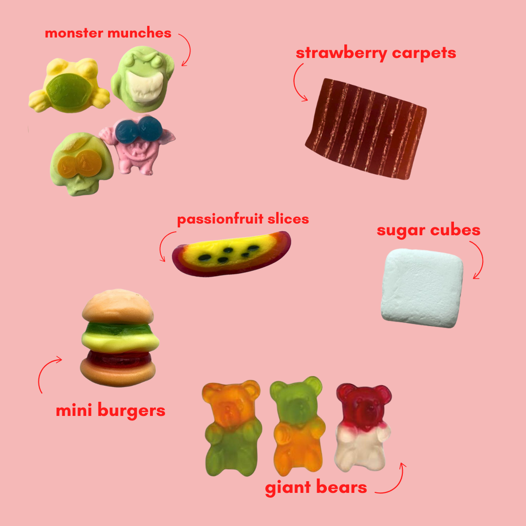 candy crushin': sweet gummy candy mix (1lb)
