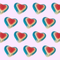 colorful triple layer hearts