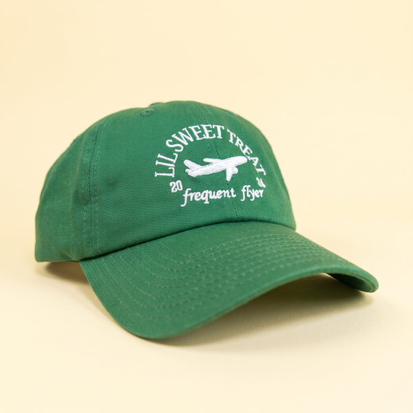 lil sweet treat green frequent flyer hat