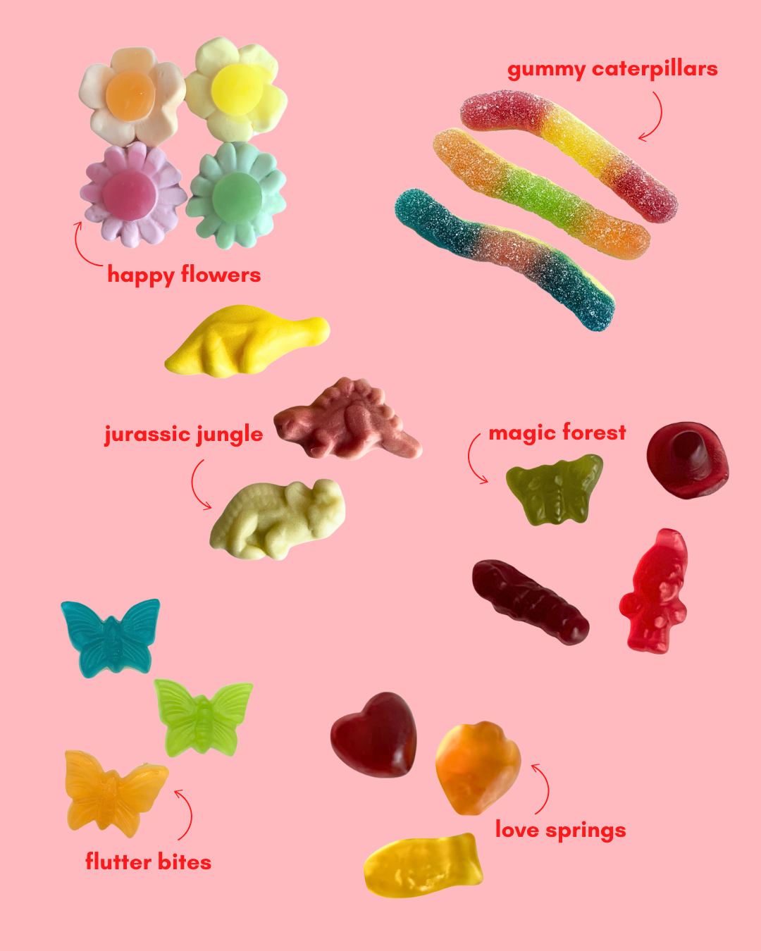 jurassic jungle: gluten-free sweet gummy candy mix 