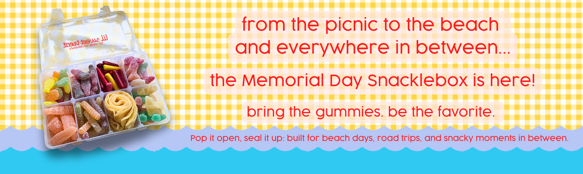 Memorial Day Gummy Candy Snackle Box