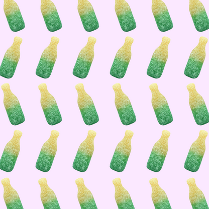 pear soda bottles from Sweden