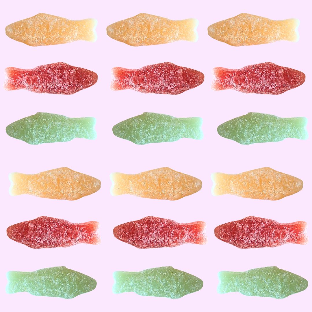 sour swedish fish from Belgium