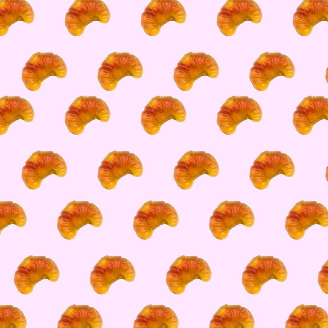 strawberry croissant candies from Italy