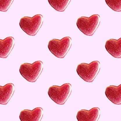 tricolor raspberry hearts