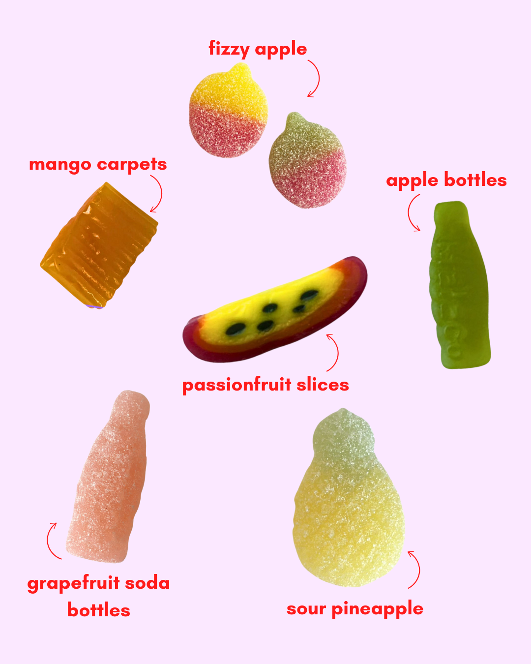 tropical smoothie: gelatin-free gummy candy mix