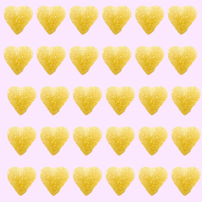 white pineapple hearts